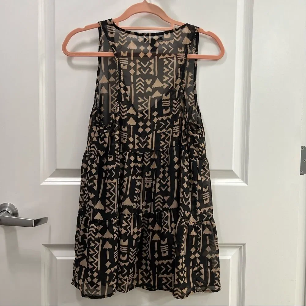Forever 21 Tribal Print Sleeveless Top Size S - Picture 2 of 4